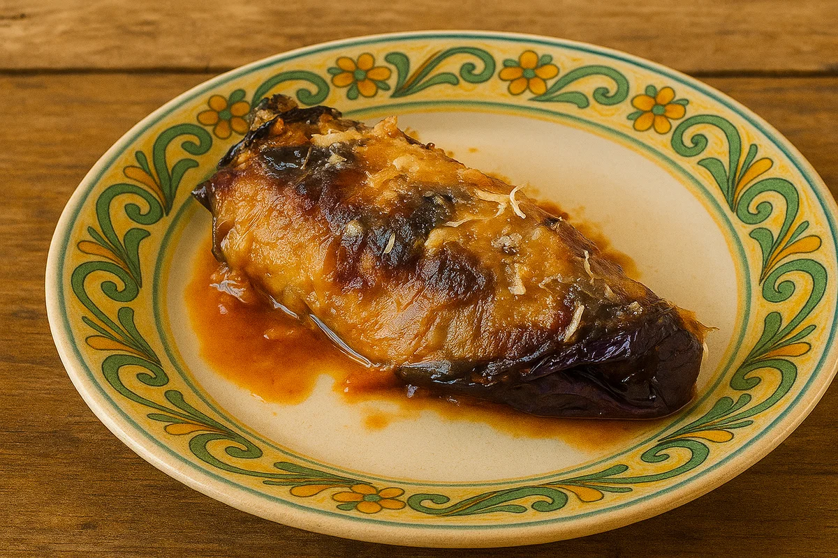 Cannelloni di melanzana ripieni di ragù siciliano