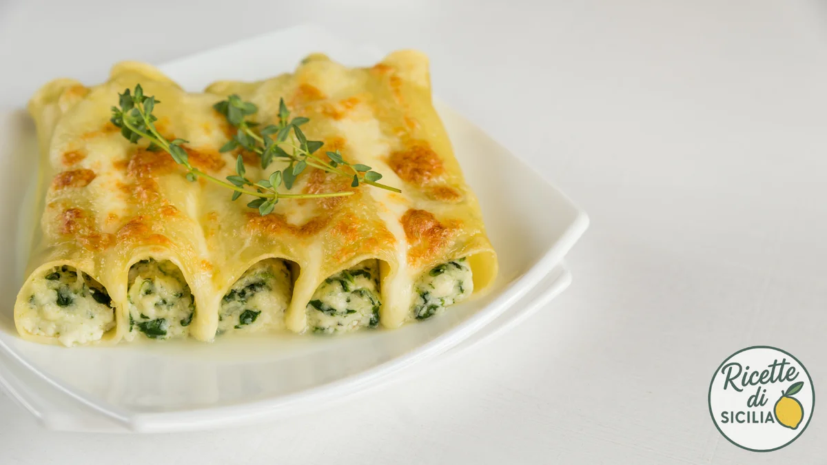 Cannelloni ricotta e spinaci alla siciliana