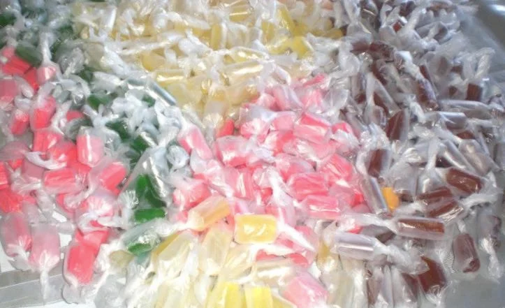 Traditional Sicilian carob sweets set on a marble board