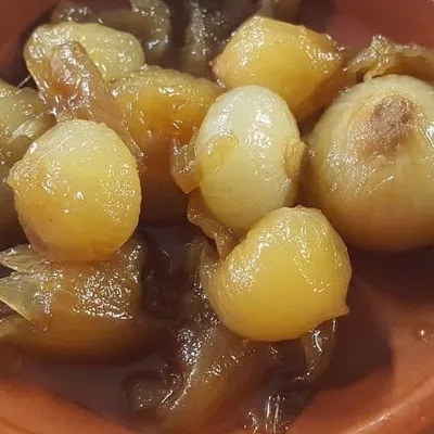 Caramelised Baby Onions with Orange Blossom Honey