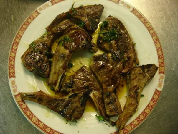 Grilled Sicilian-style lamb chops
