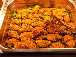 Golden baked Sicilian mussels topped with breadcrumbs