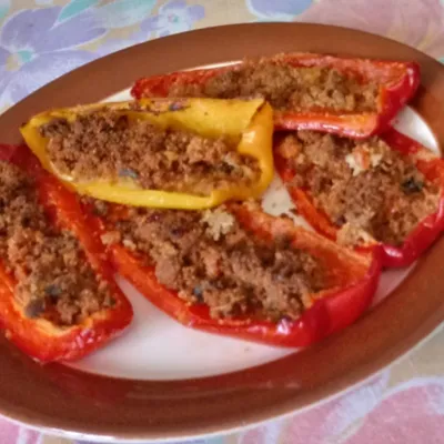 Oven-Baked Stuffed Pepper Strips: A Burst of Sicilian Flavours