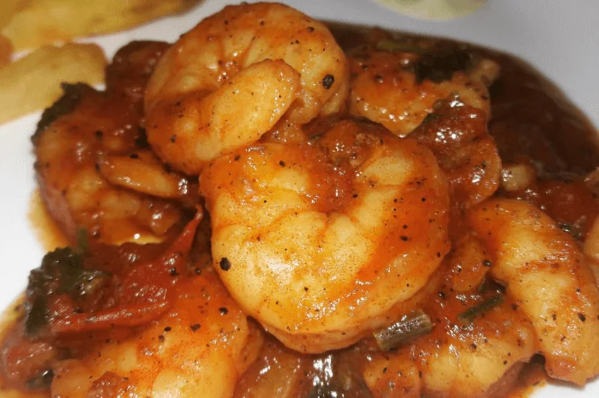 Spicy Prawns in a Zesty Mediterranean Sauce