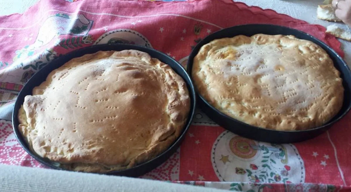 Traditional Sicilian lamb impanata pie