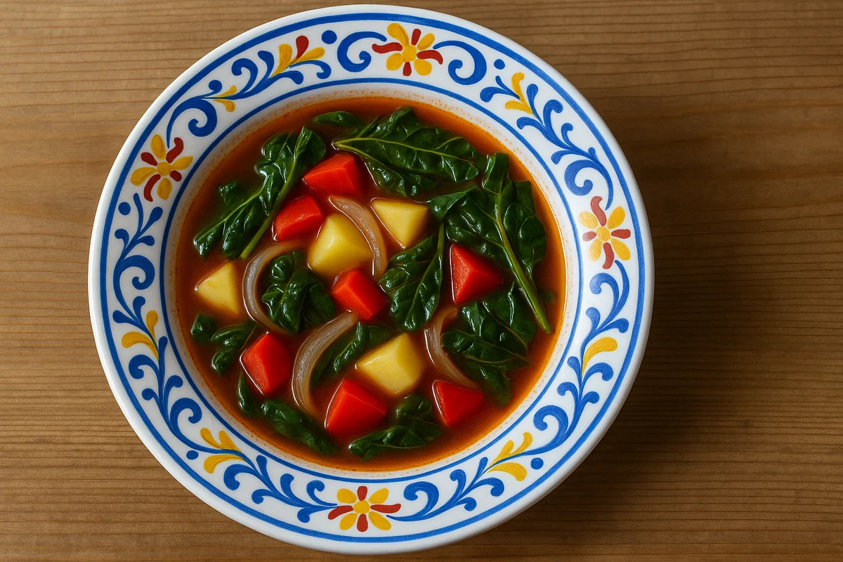 Minestra di patate e peperoni