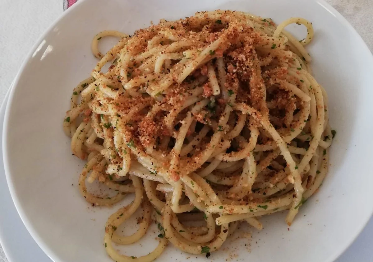 Pasta con bottarga di tonno