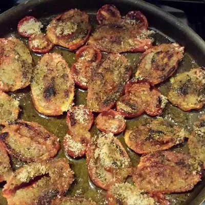 Grilled Tomatoes with Herby Breadcrumbs - A Perfect Summer Starter