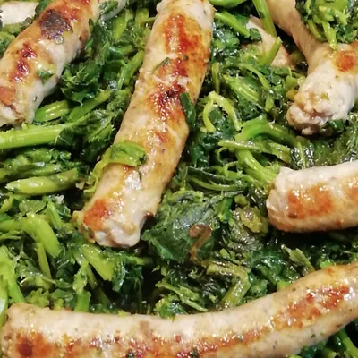 Roasted Sicilian Sausages with Qualeddu