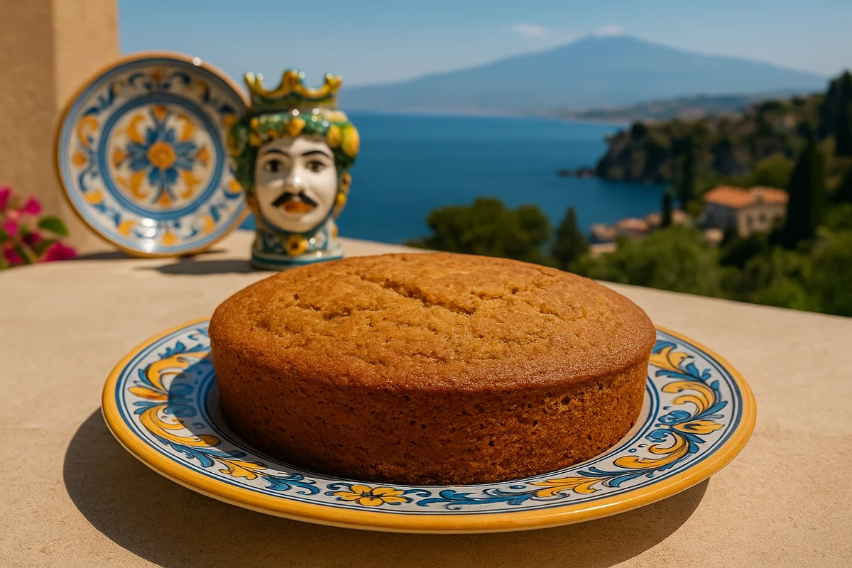 Torta di nocciole soffice e dorata